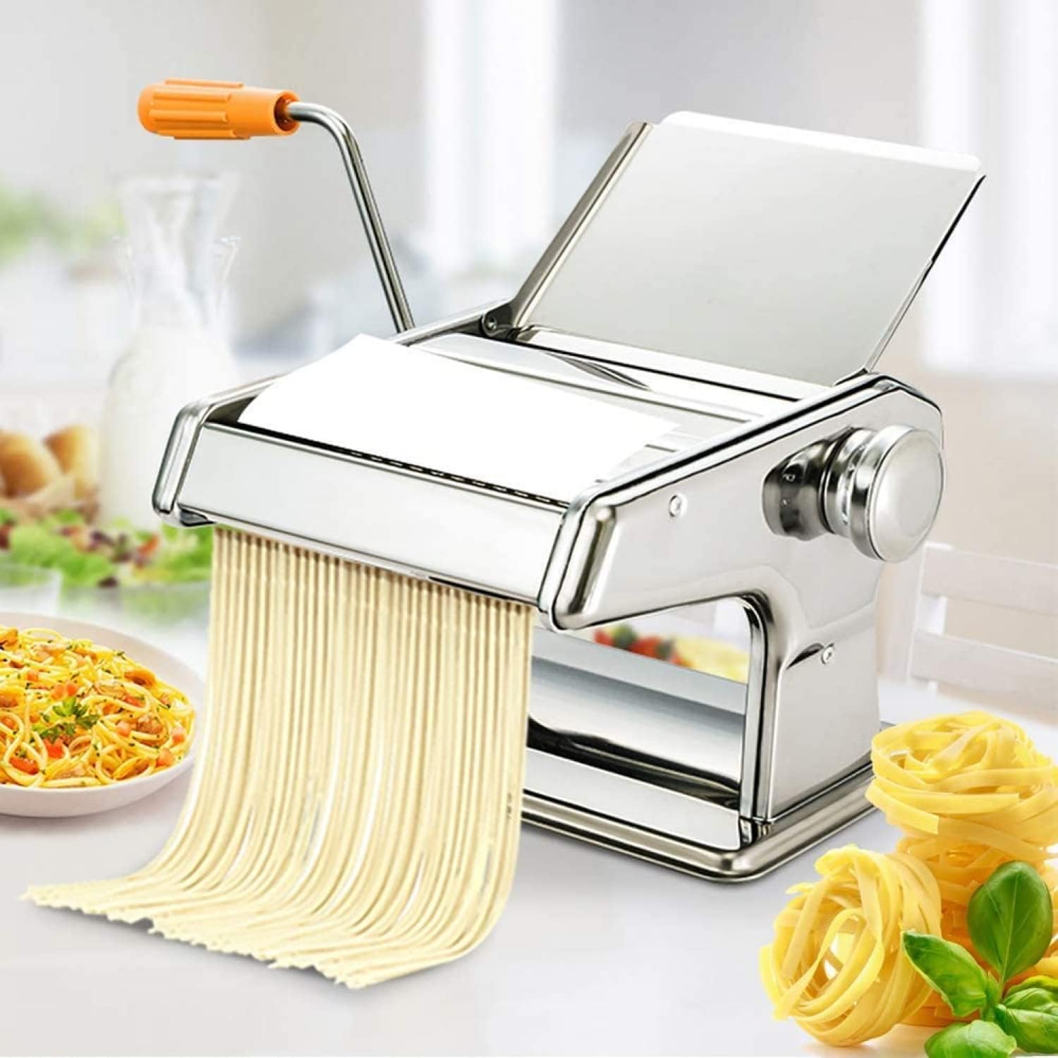 MAKINERI PER PERGATITJEN E MAKARONAVE  3 në 1 MANUALE CELIKU INOKS