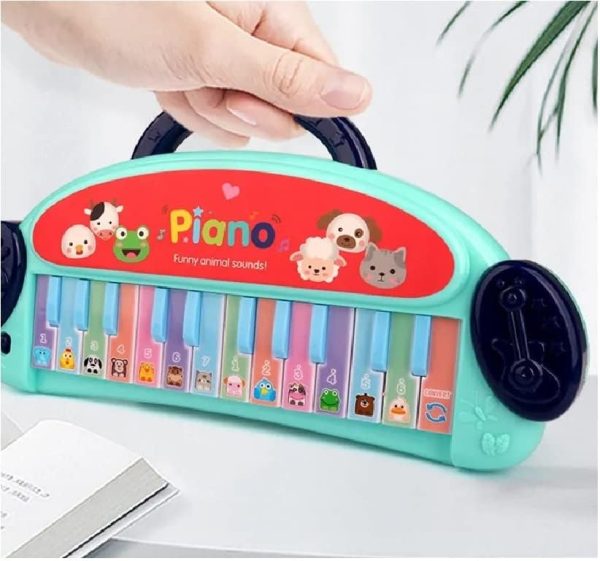 Lodër Piano Muzikore për Fëmijë – Me Tinguj Kafshësh dhe Drita - Image 2