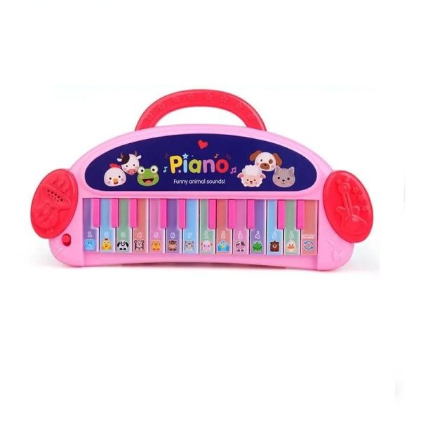 Lodër Piano Muzikore për Fëmijë – Me Tinguj Kafshësh dhe Drita - Image 3