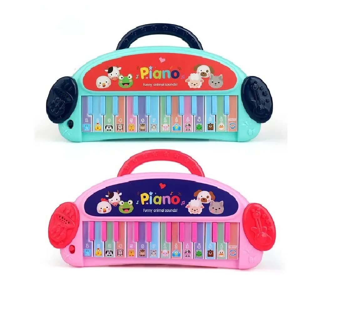 Lodër Piano Muzikore për Fëmijë – Me Tinguj Kafshësh dhe Drita