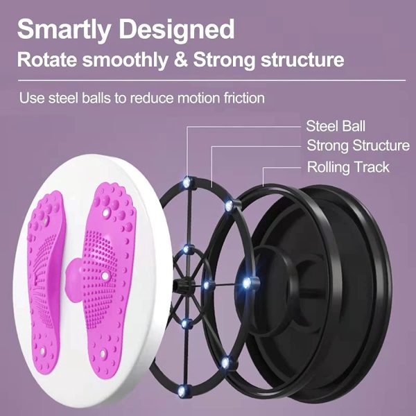 Disk Rrotullues për Fitnes me Masazh 3D dhe Sistem Rezistence - Image 2