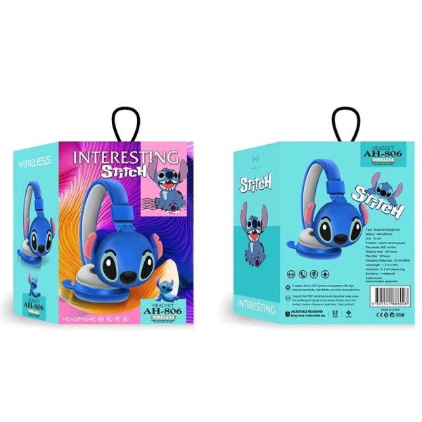 Kufje Bluetooth me Dizajn Disney Stitch – Stereo, Komode dhe Stiluese - Image 3